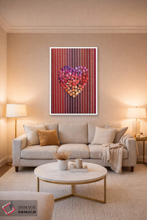 تابلو دکوراتیو چترها در مزرعه لاله ها اثر هوبوپیبا - D4W