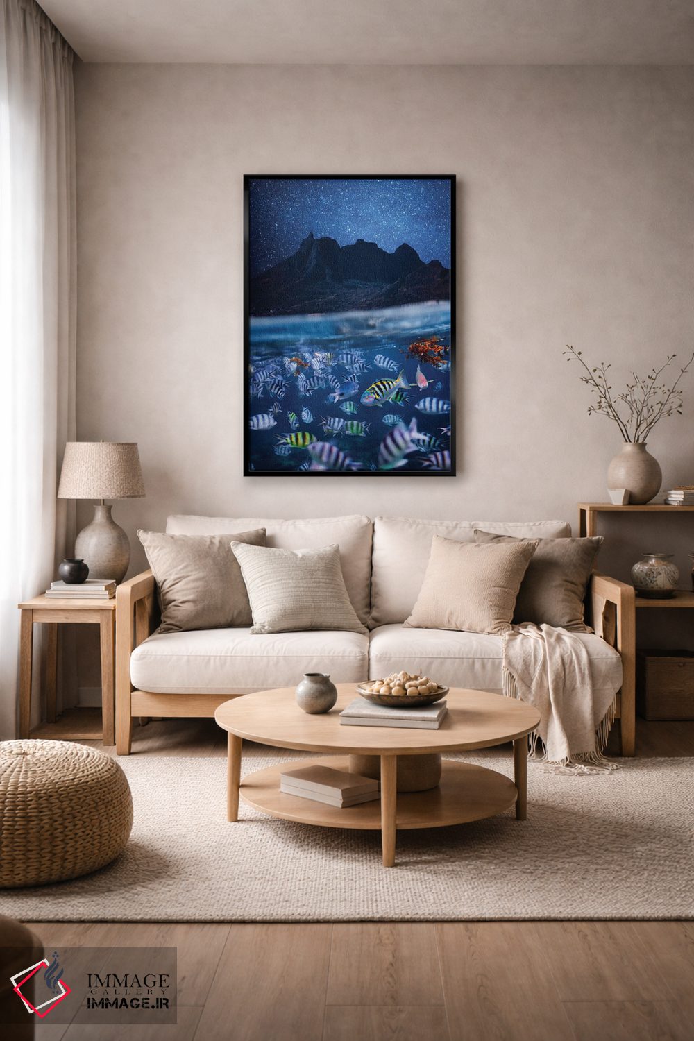 تابلو دکوراتیو شب موریس اثر هوبوپیبا - D5B