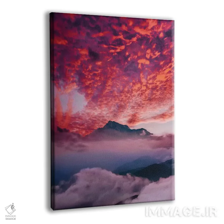تابلو دکوراتیو "غروب قفقاز" اثر هوبوپیبا - نمای پرسپکتیو محصول