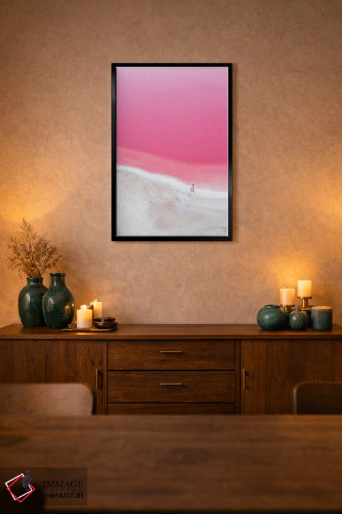 تابلو دکوراتیو حال و هوای صورتی در تالاب هات ۱ اثر هوبوپیبا - D2B