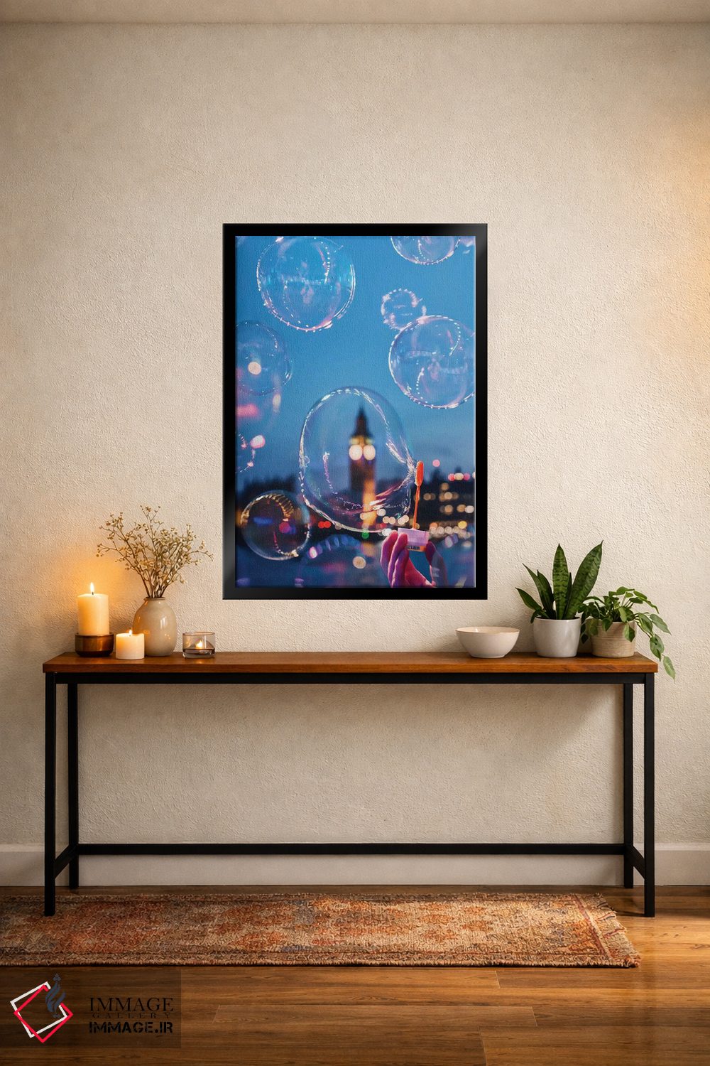 تابلو دکوراتیو حباب بن اثر هوبوپیبا - D4B