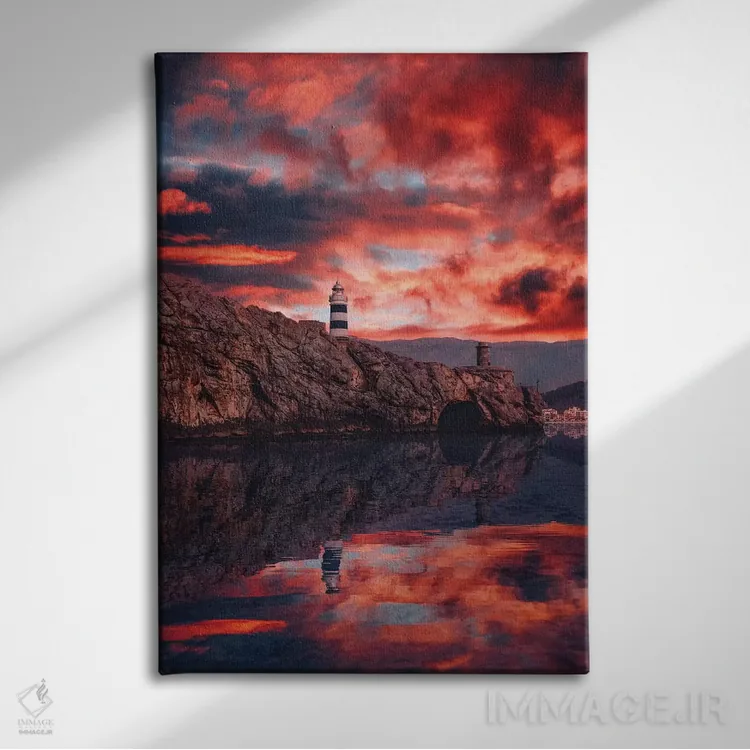 تابلو دکوراتیو "مالورکا، سولر" اثر هوبوپیبا - نمای روبهرو روی دیوار