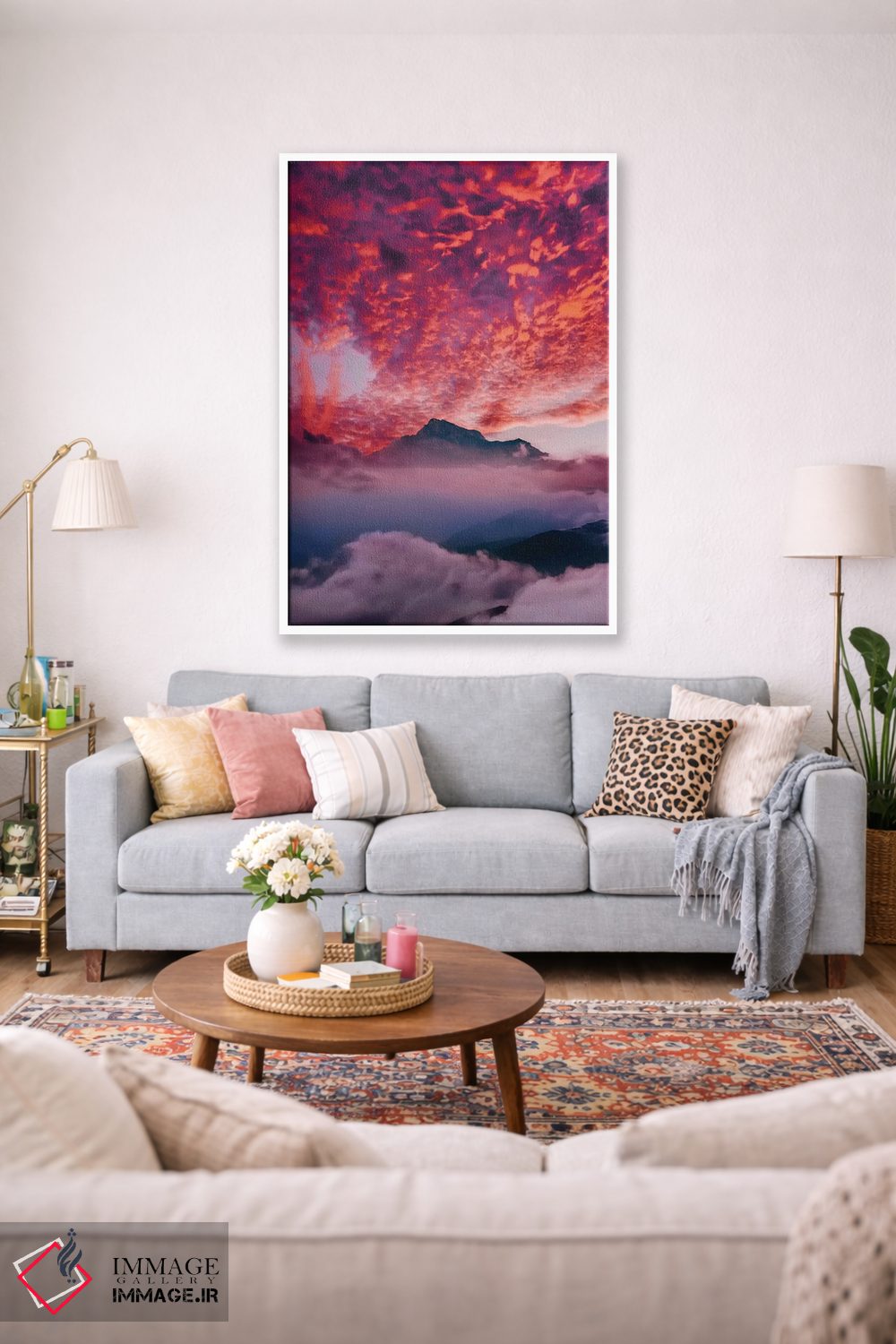تابلو دکوراتیو "غروب قفقاز" اثر هوبوپیبا - D1W