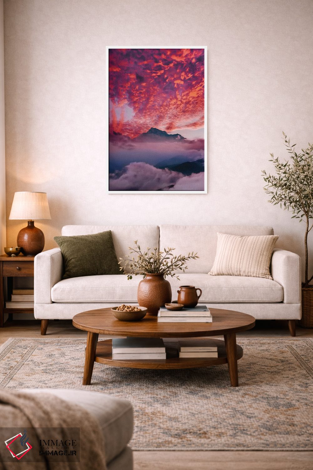 تابلو دکوراتیو "غروب قفقاز" اثر هوبوپیبا - D2W