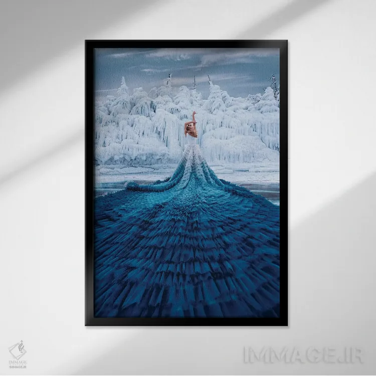 تابلو دکوراتیو "بایکالیان " اثر هوبوپیبا - نمای قابدار مشکی