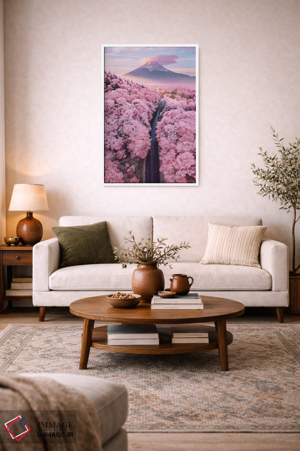 تابلو دکوراتیو "درباره صورتی بی پایان" اثر هوبوپیبا - D3W