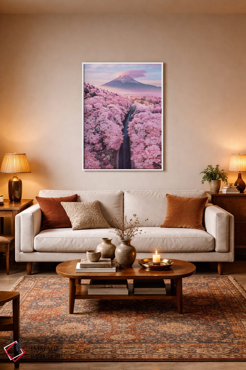 تابلو دکوراتیو "درباره صورتی بی پایان" اثر هوبوپیبا - D2W