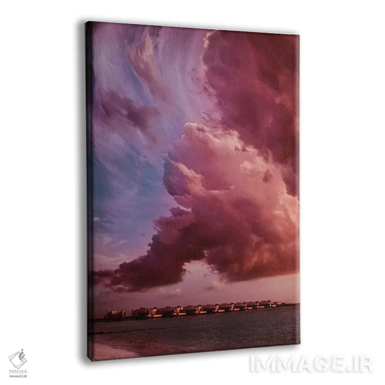 تابلو دکوراتیو "طلوع به سبک مونه در مالدیو" اثر هوبوپیبا - نمای پرسپکتیو محصول