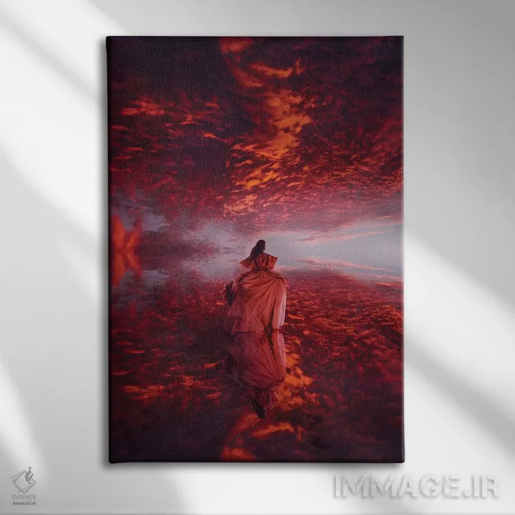 تابلو دکوراتیو "آینه شگفت انگیز" اثر هوبوپیبا - نمای روبهرو روی دیوار