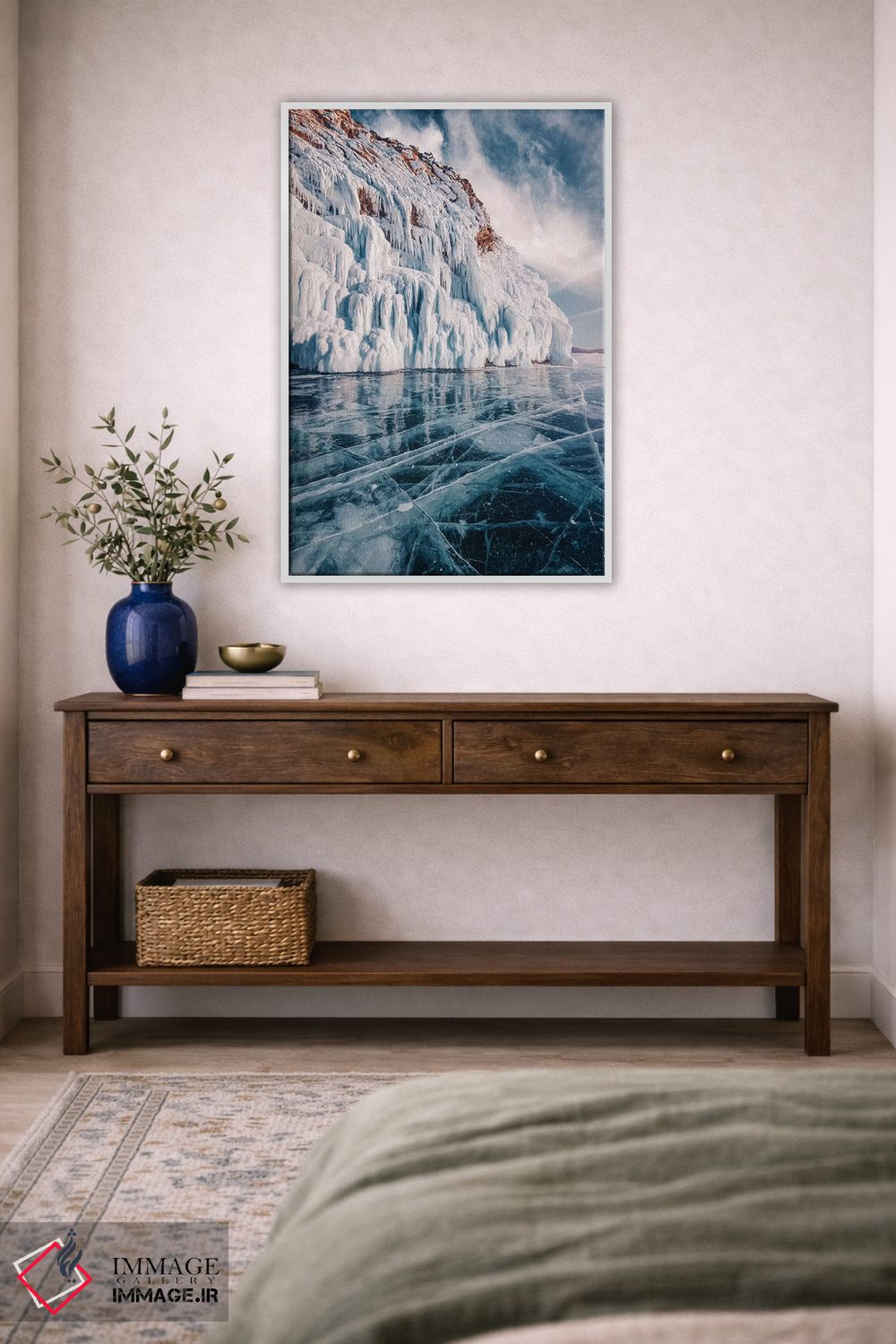تابلو دکوراتیو "دریاچه یخ زده بایکال ۲" اثر هوبوپیبا - D2W