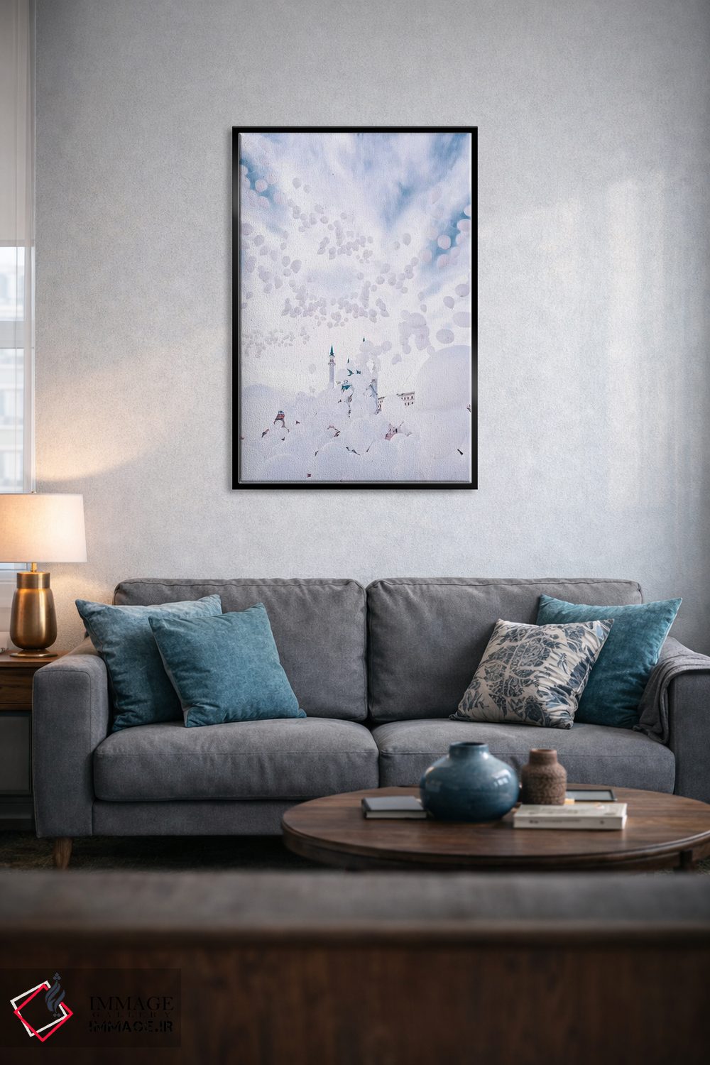تابلو دکوراتیو "مسجد حباب" اثر هوبوپیبا - D5B