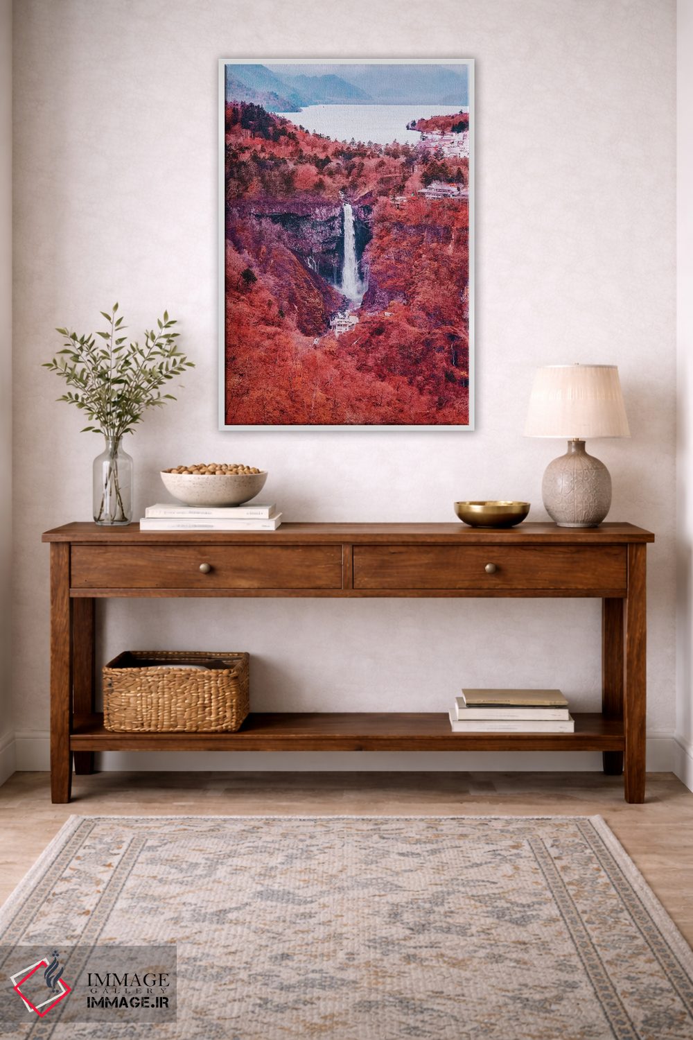 تابلو دکوراتیو "آبشار کگون" اثر هوبوپیبا - D4W