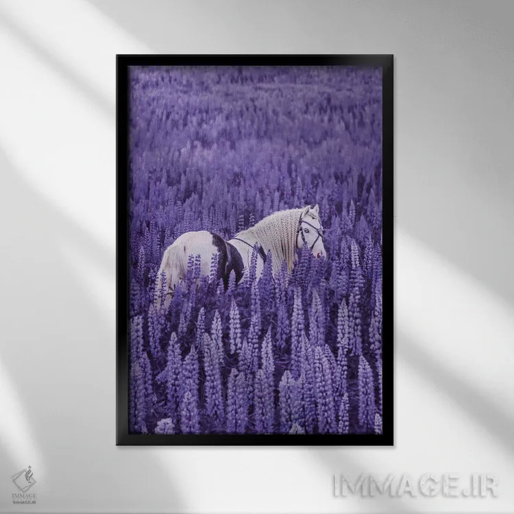 تابلو دکوراتیو "جلسه تک شاخ ها" اثر هوبوپیبا - نمای قابدار مشکی