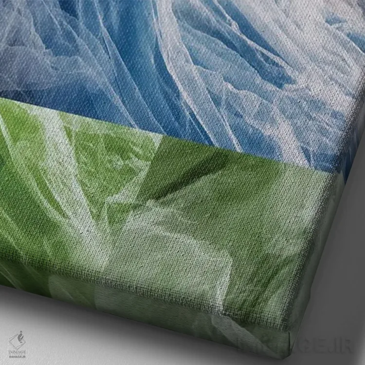 تابلو دکوراتیو "کمر افق" اثر هوبوپیبا - نمای نزدیک بافت بوم