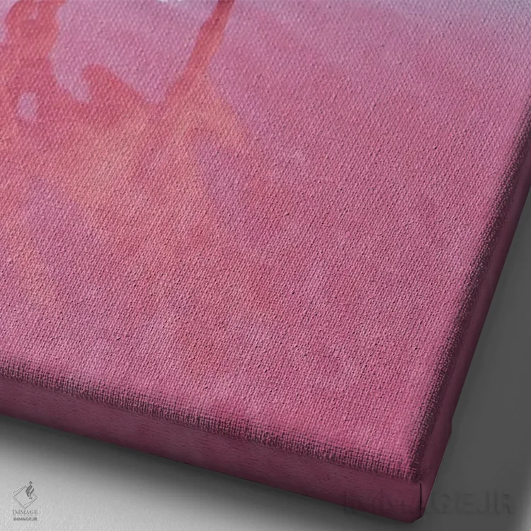 تابلو دکوراتیو "جایی که پری ها زندگی می کنند" اثر هوبوپیبا - نمای نزدیک بافت بوم