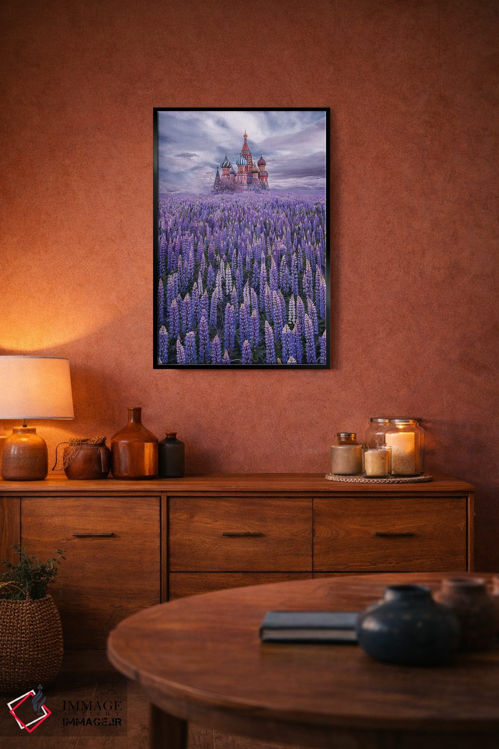 تابلو دکوراتیو "مزرعه لوبین در میدان سرخ" اثر هوبوپیبا - D4B