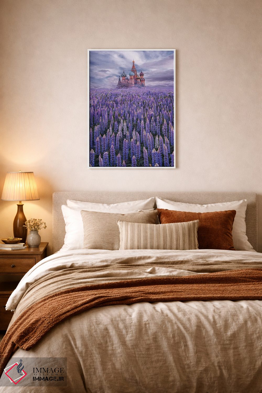 تابلو دکوراتیو "مزرعه لوبین در میدان سرخ" اثر هوبوپیبا - D5W