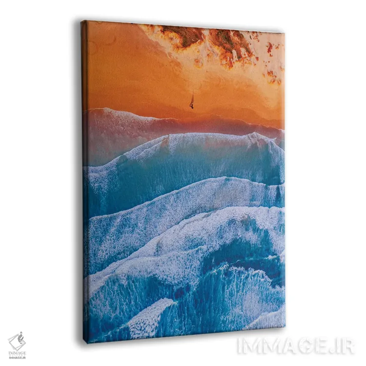 تابلو دکوراتیو "اقیانوس از بالا مانند نقاشی ۳" اثر هوبوپیبا - نمای پرسپکتیو محصول