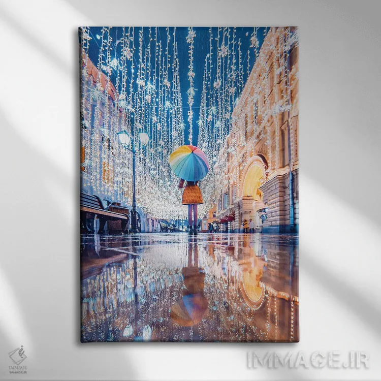 تابلو دکوراتیو "قطعه ای از داستان پری ها در مسکو" اثر هوبوپیبا - نمای روبهرو روی دیوار