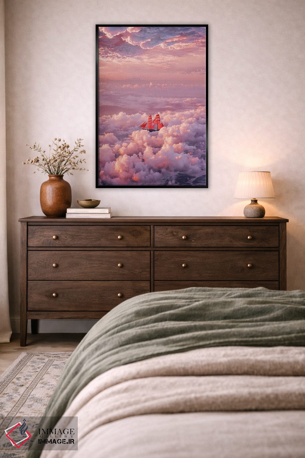 تابلو دکوراتیو "بادبان ابر" اثر هوبوپیبا - D4B