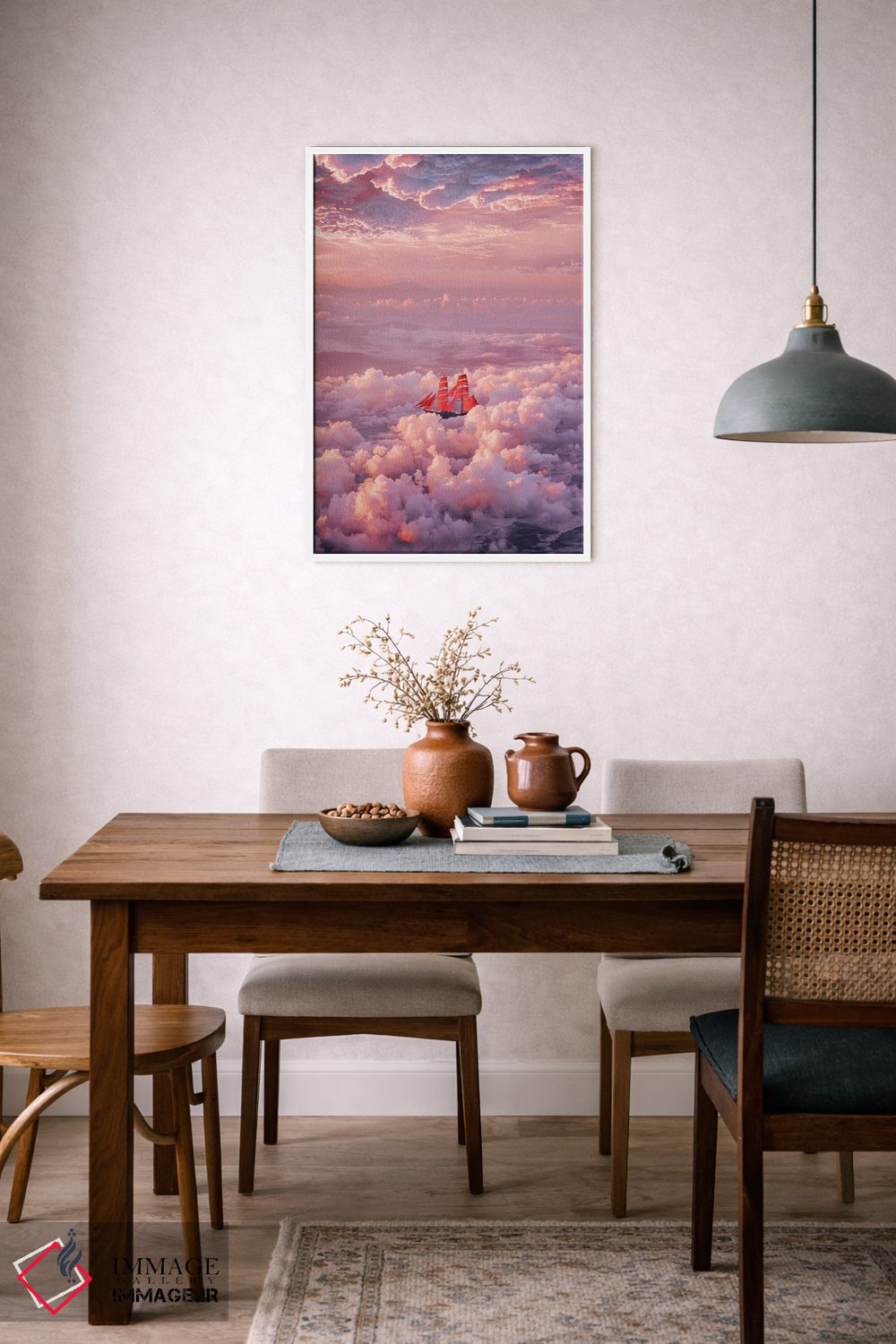 تابلو دکوراتیو "بادبان ابر" اثر هوبوپیبا - D5W