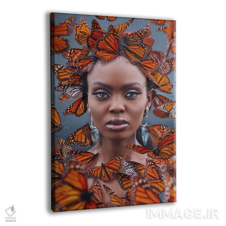 تابلو دکوراتیو "بهشت پروانه ها در مکزیک" اثر هوبوپیبا - نمای پرسپکتیو محصول