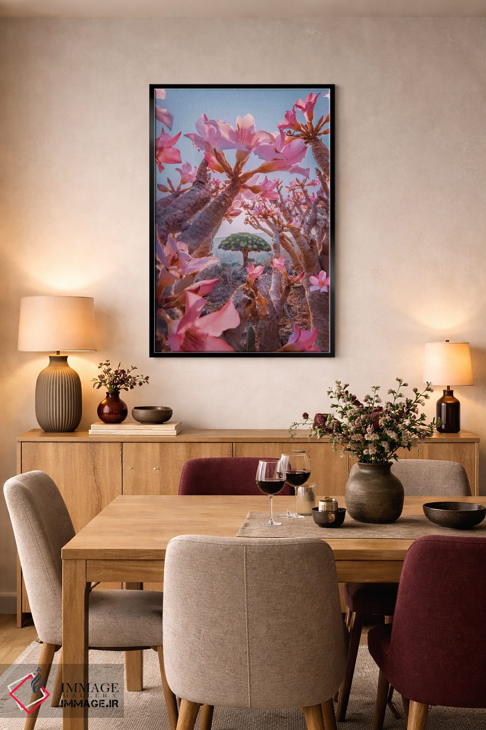 تابلو دکوراتیو "فصل شکوفه دادن در سقطرا" اثر هوبوپیبا - D5B