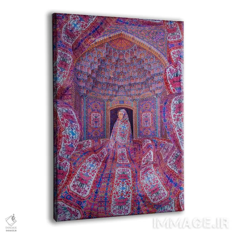 تابلو دکوراتیو "مسجد صورتی" اثر هوبوپیبا - نمای پرسپکتیو محصول