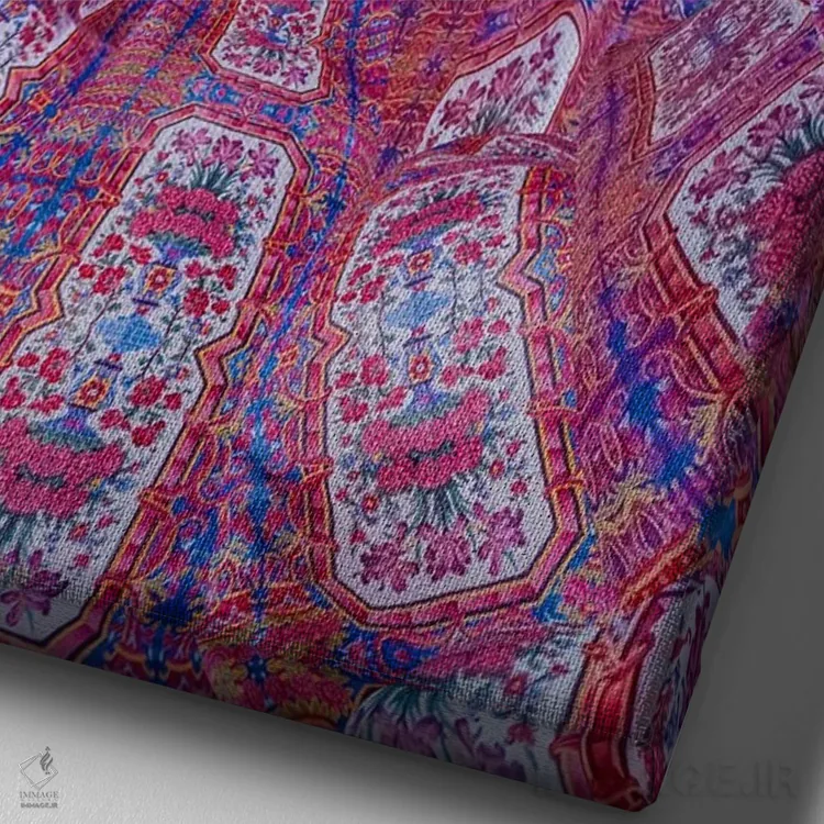 تابلو دکوراتیو "مسجد صورتی" اثر هوبوپیبا - نمای نزدیک بافت بوم