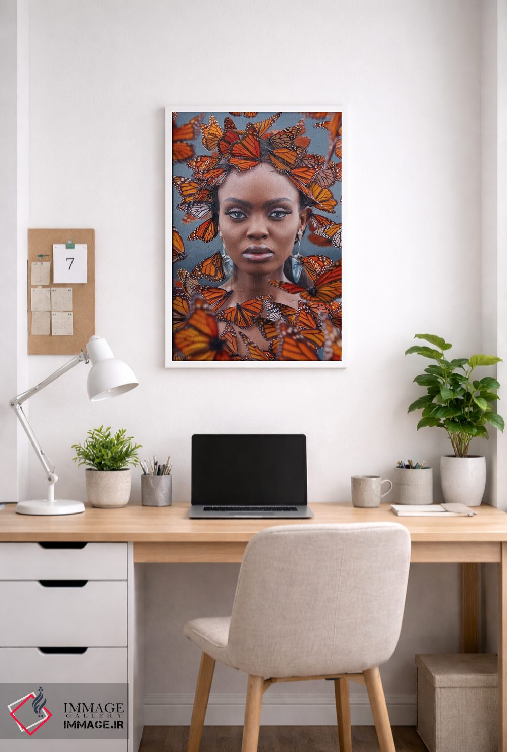 تابلو دکوراتیو "بهشت پروانه ها در مکزیک" اثر هوبوپیبا - D3W