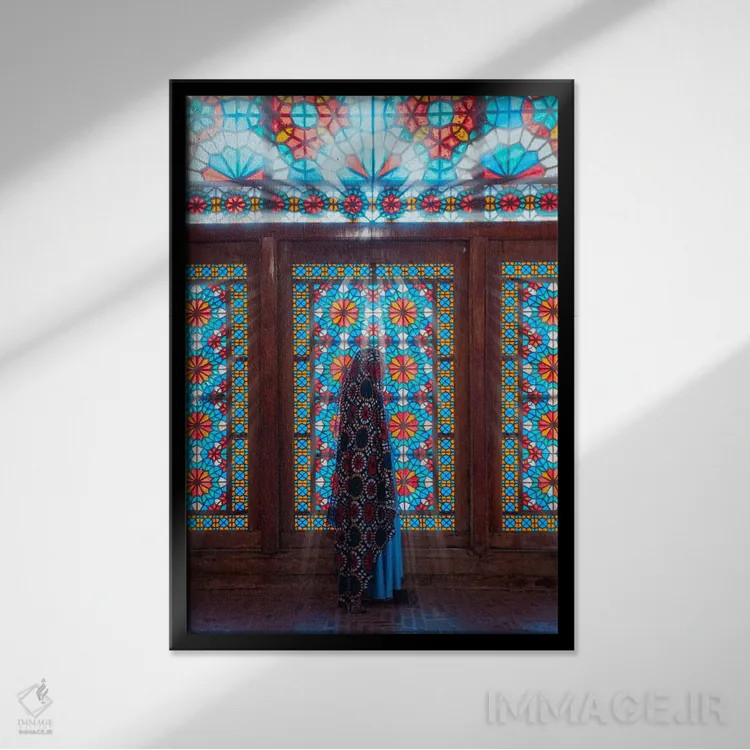 تابلو دکوراتیو "کاخ یزد" اثر هوبوپیبا - نمای قابدار مشکی