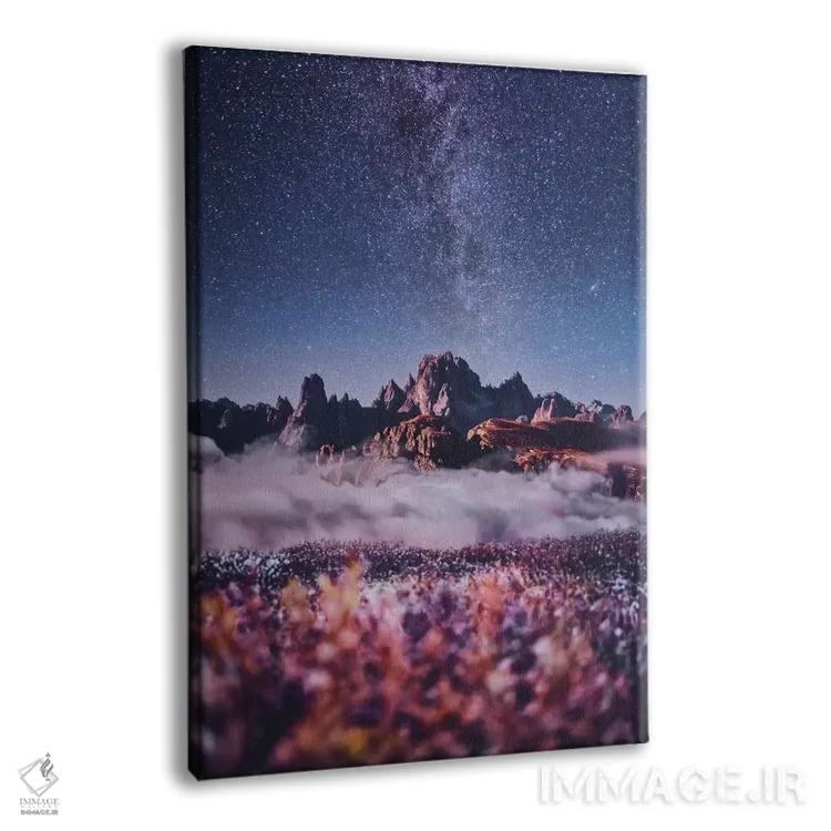 تابلو دکوراتیو "جادوی دولومیت ها" اثر هوبوپیبا - نمای پرسپکتیو محصول