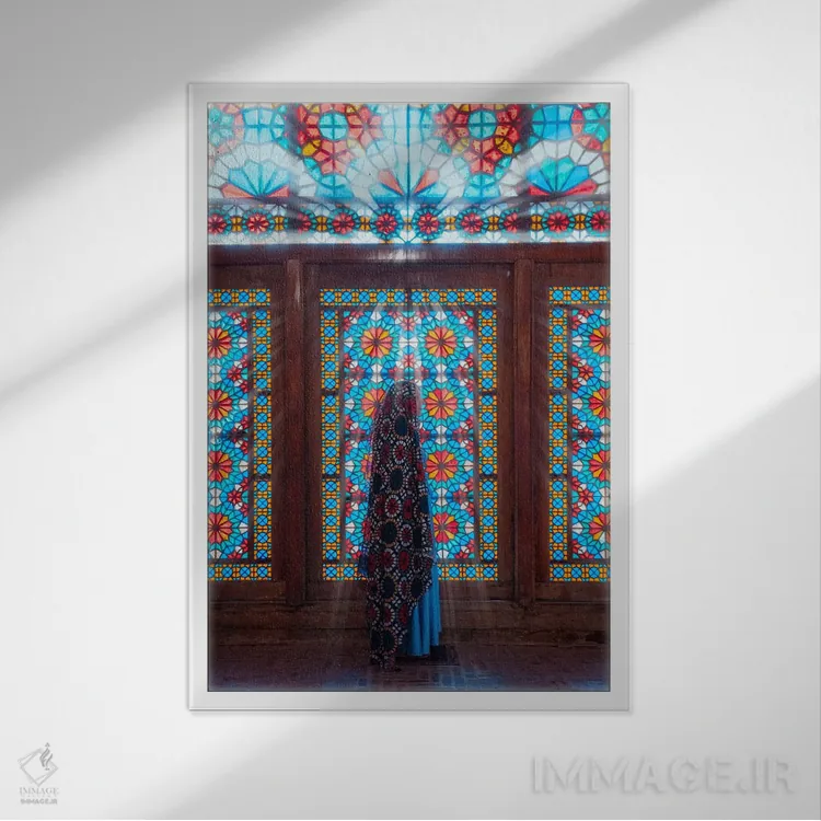 تابلو دکوراتیو "کاخ یزد" اثر هوبوپیبا - نمای قابدار سفید