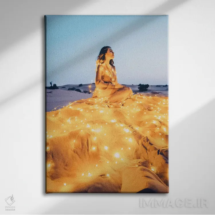 تابلو دکوراتیو "ستاره کویر" اثر هوبوپیبا - نمای روبهرو روی دیوار