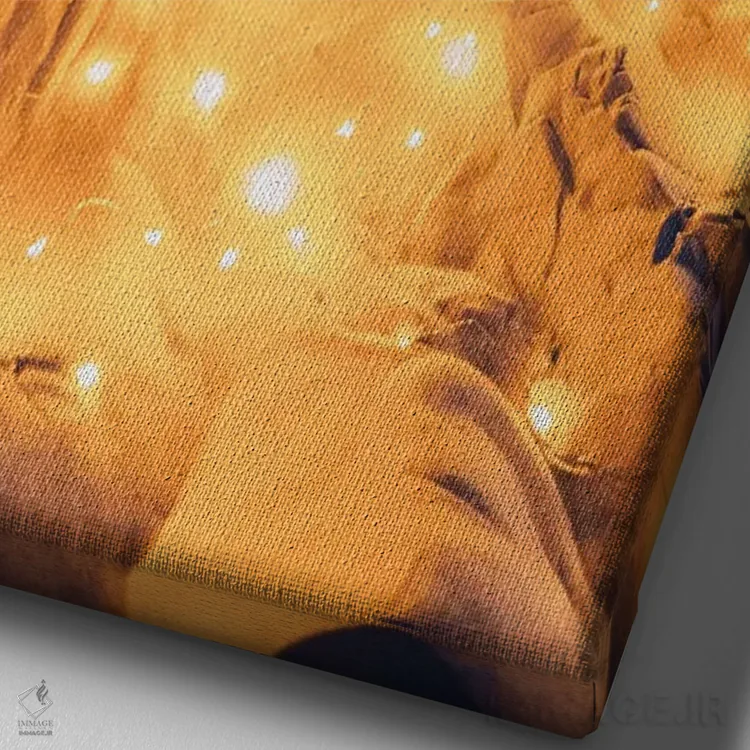 تابلو دکوراتیو "ستاره کویر" اثر هوبوپیبا - نمای نزدیک بافت بوم