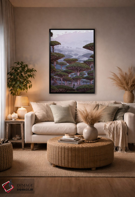 تابلو دکوراتیو "سرزمین اژدها" اثر هوبوپیبا - D5B