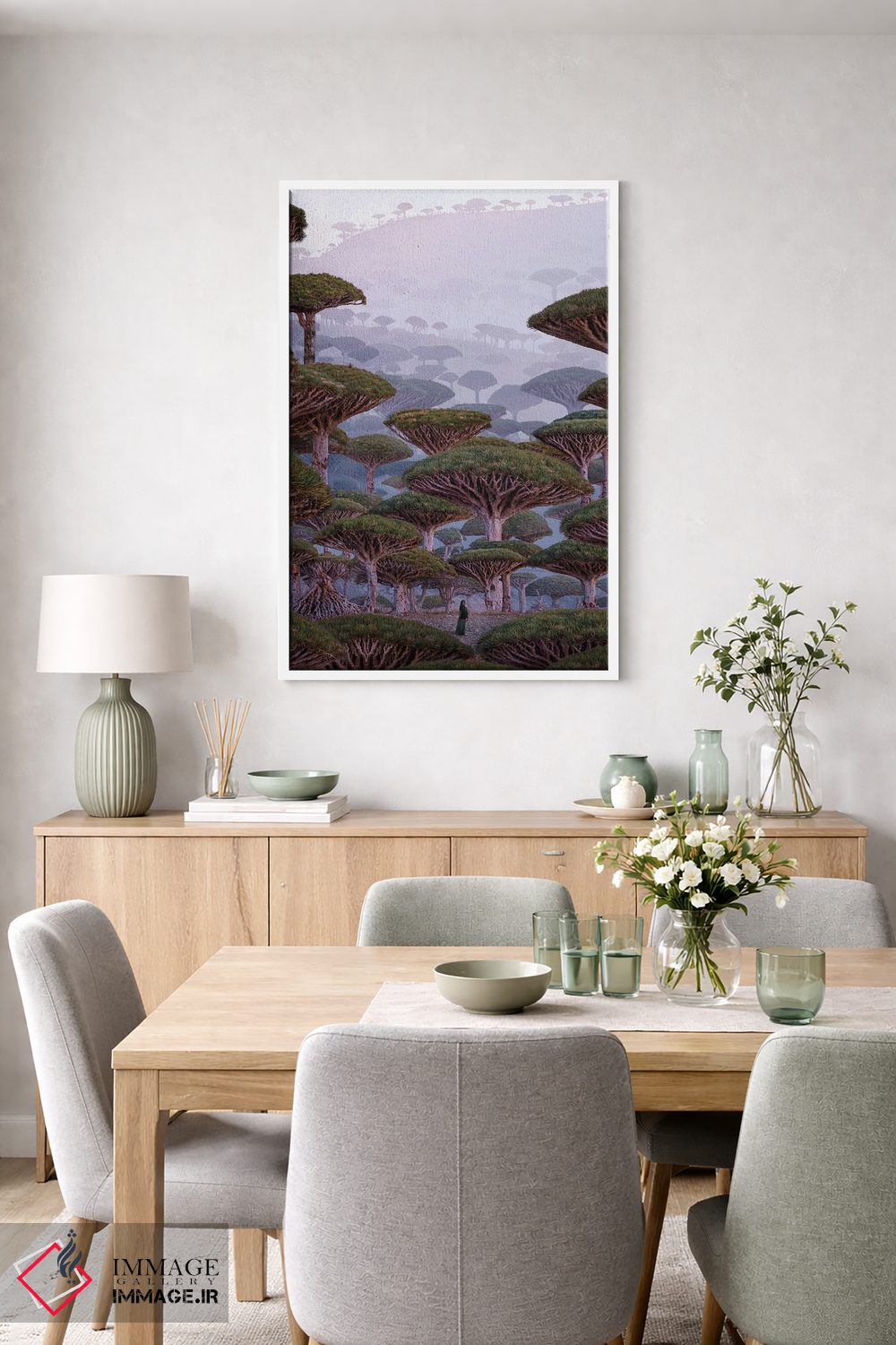 تابلو دکوراتیو "سرزمین اژدها" اثر هوبوپیبا - D6W