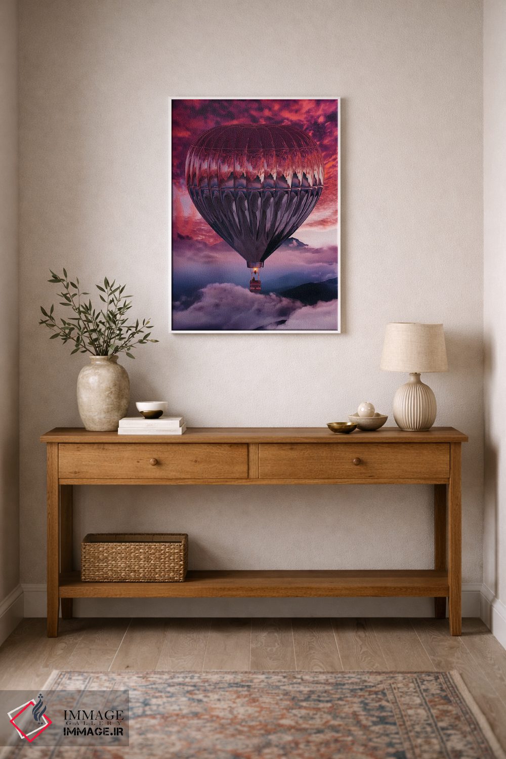 تابلو دکوراتیو "پرواز غروب آینه ای" اثر هوبوپیبا - D1W