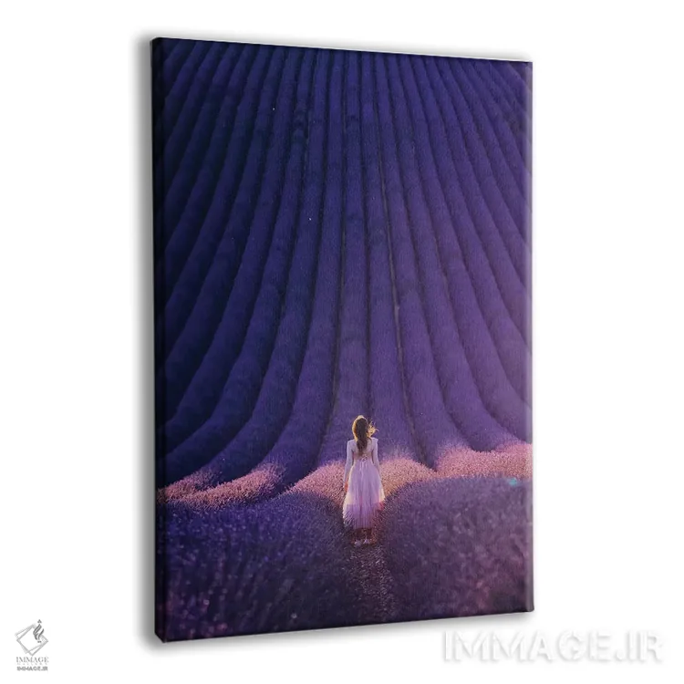 تابلو دکوراتیو "شروع اسطوخودوس" اثر هوبوپیبا - نمای پرسپکتیو محصول