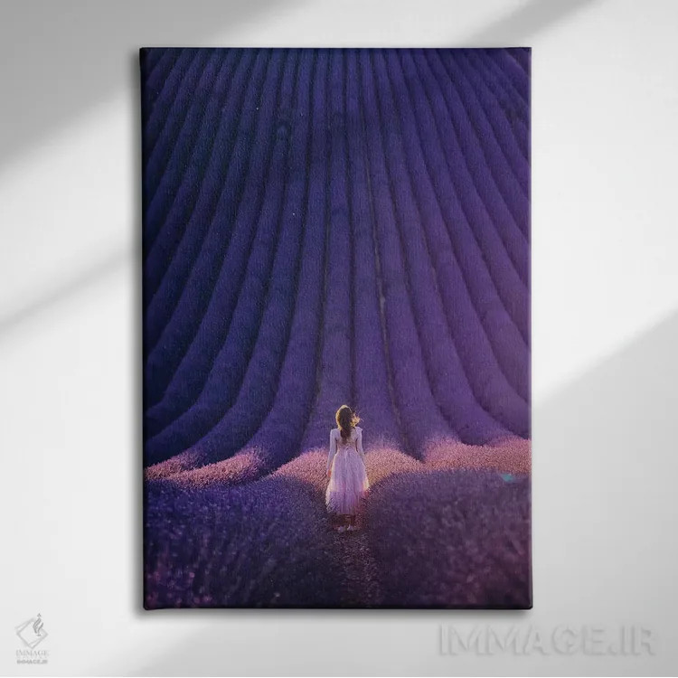 تابلو دکوراتیو "شروع اسطوخودوس" اثر هوبوپیبا - نمای روبهرو روی دیوار