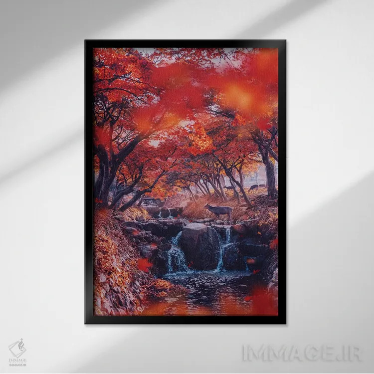 تابلو دکوراتیو "بهشت. فصل مومیزی " اثر هوبوپیبا - نمای قابدار مشکی