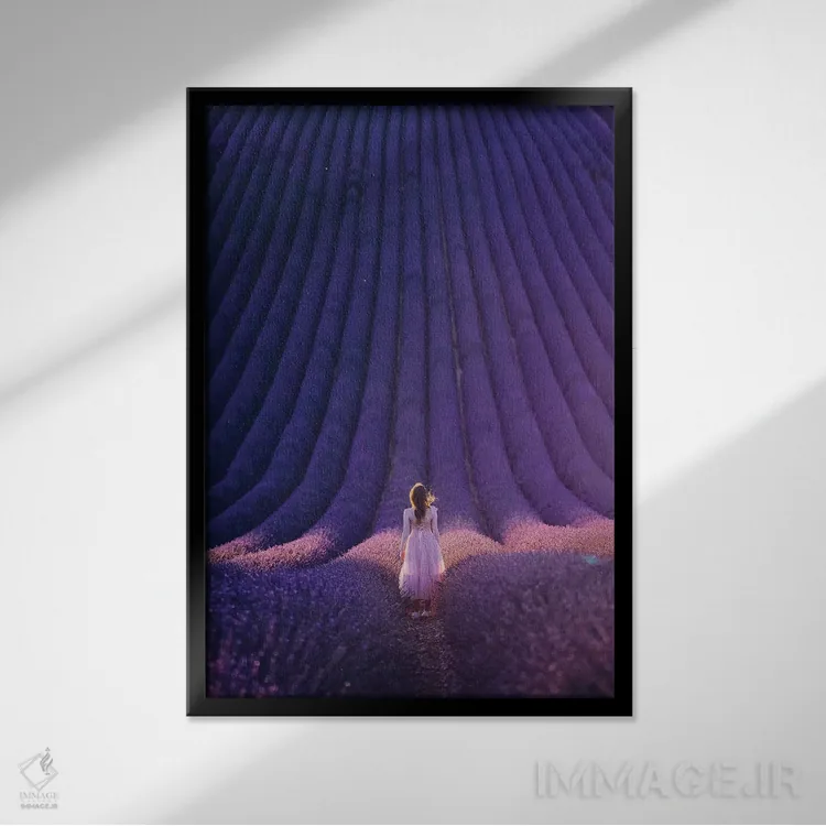 تابلو دکوراتیو "شروع اسطوخودوس" اثر هوبوپیبا - نمای قابدار مشکی