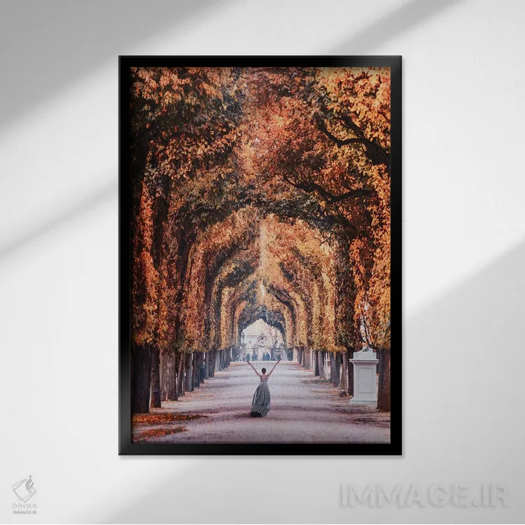 تابلو دکوراتیو "پاییز در وین" اثر هوبوپیبا - نمای قابدار مشکی