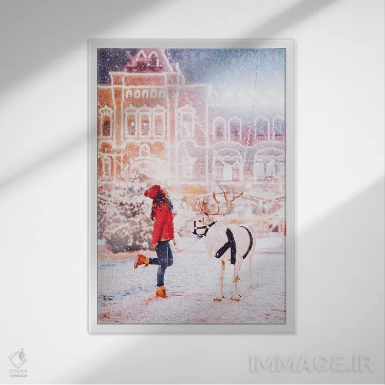 تابلو دکوراتیو "گردا" اثر هوبوپیبا - نمای قابدار سفید