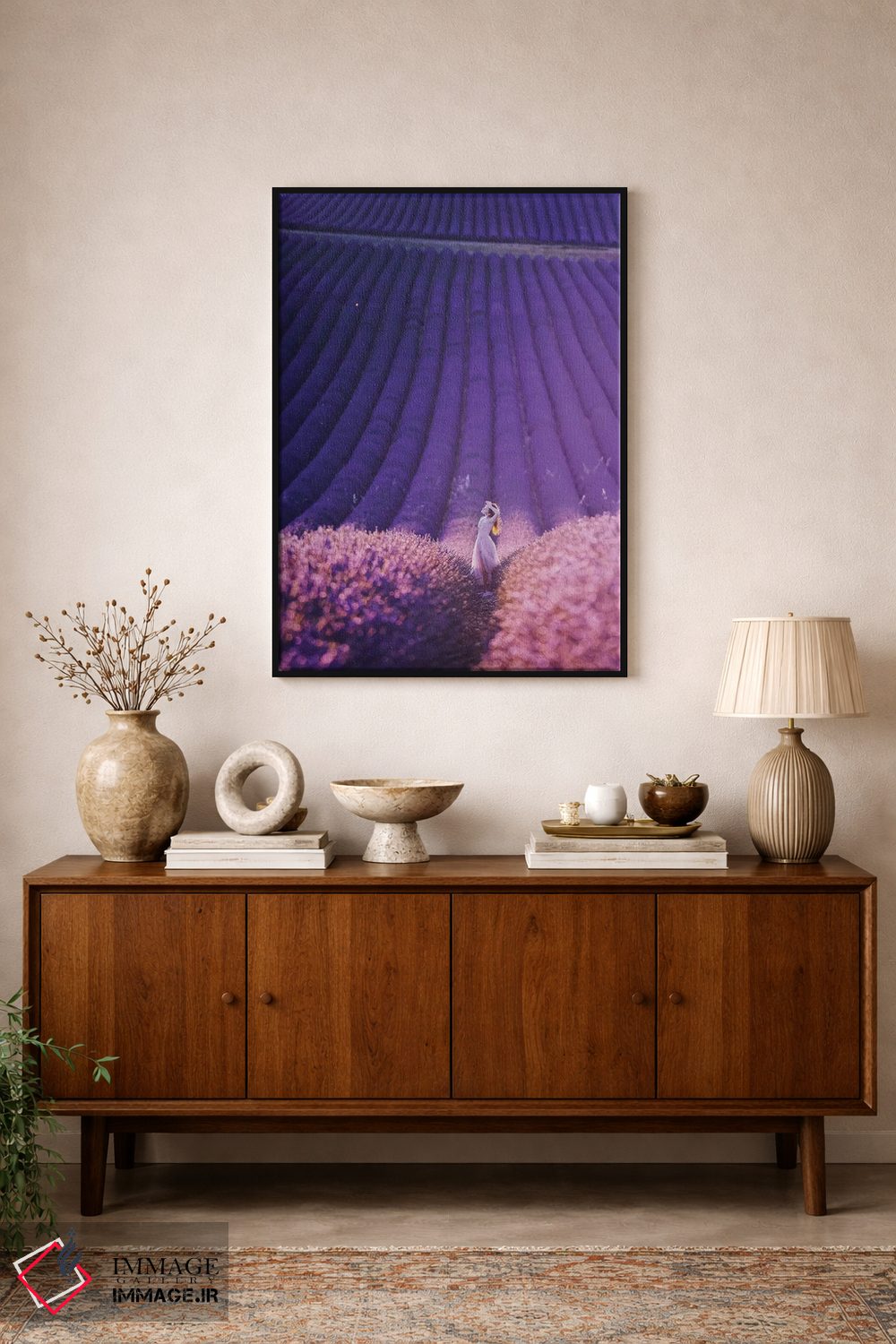 تابلو دکوراتیو "مزرعه اسطوخودوس" اثر هوبوپیبا - D2B