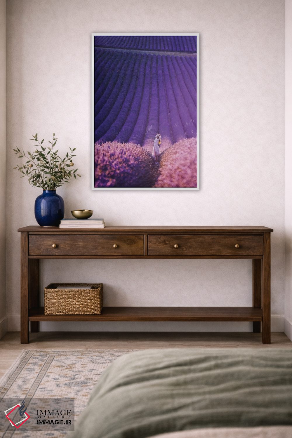 تابلو دکوراتیو "مزرعه اسطوخودوس" اثر هوبوپیبا - D3W