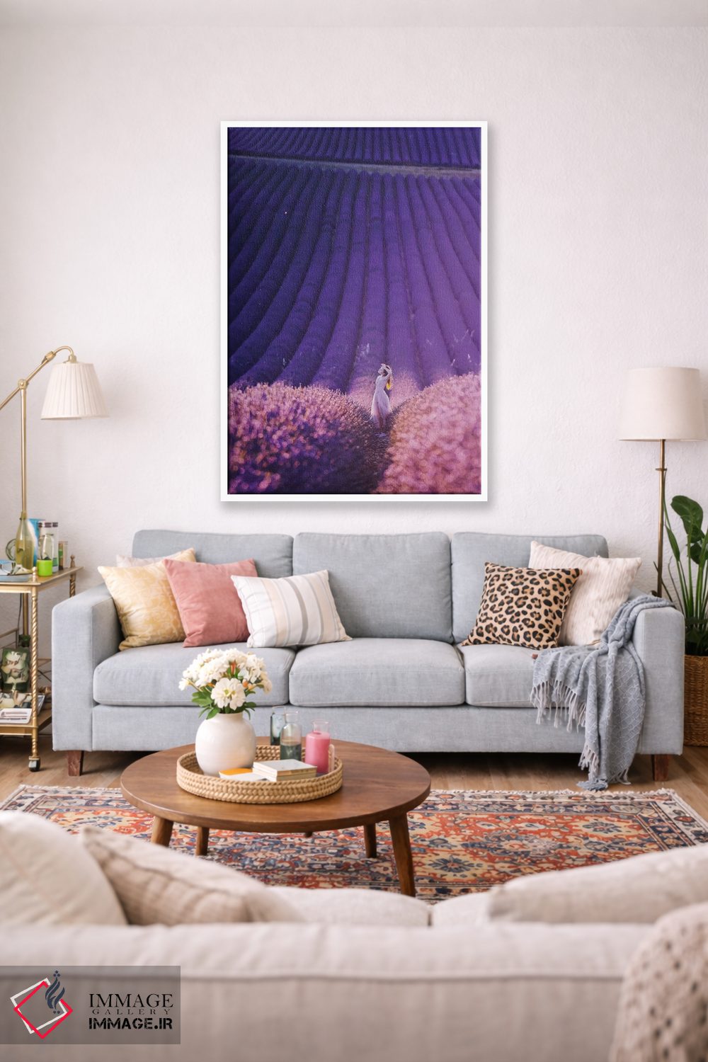 تابلو دکوراتیو "مزرعه اسطوخودوس" اثر هوبوپیبا - D1W