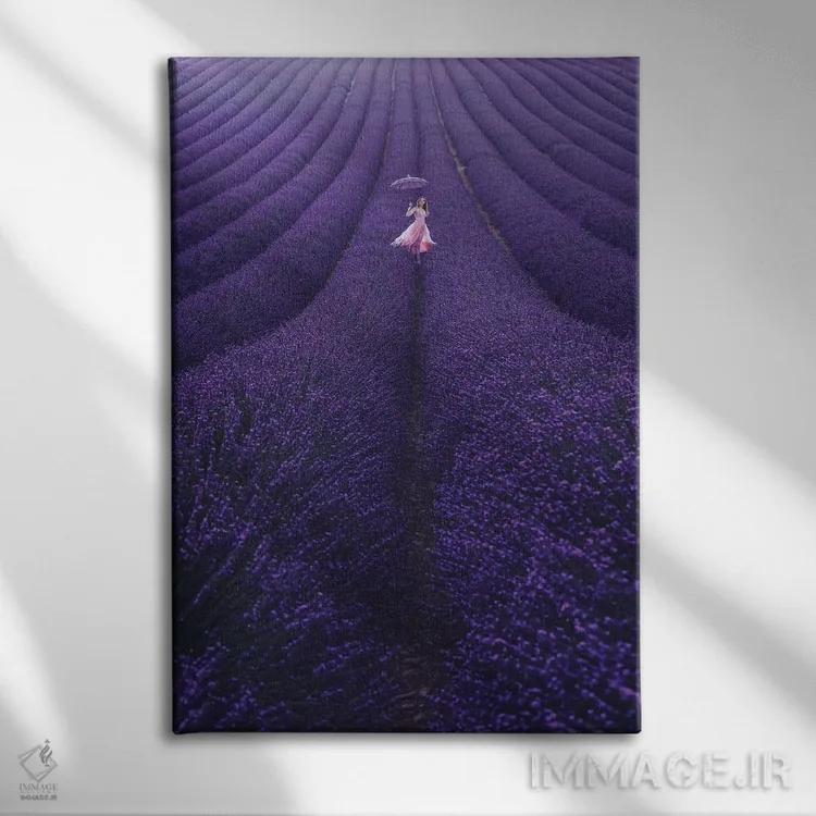 تابلو دکوراتیو "اسطوخودوس فرانسه" اثر هوبوپیبا - نمای روبهرو روی دیوار