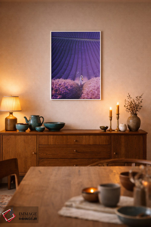 تابلو دکوراتیو "مزرعه اسطوخودوس" اثر هوبوپیبا - D5W