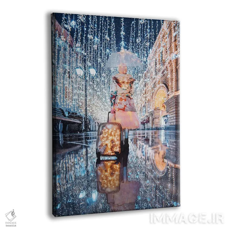 تابلو دکوراتیو "جادو در چمدان" اثر هوبوپیبا - نمای پرسپکتیو محصول